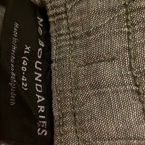 No Boundaries Charcoal Textured shorts